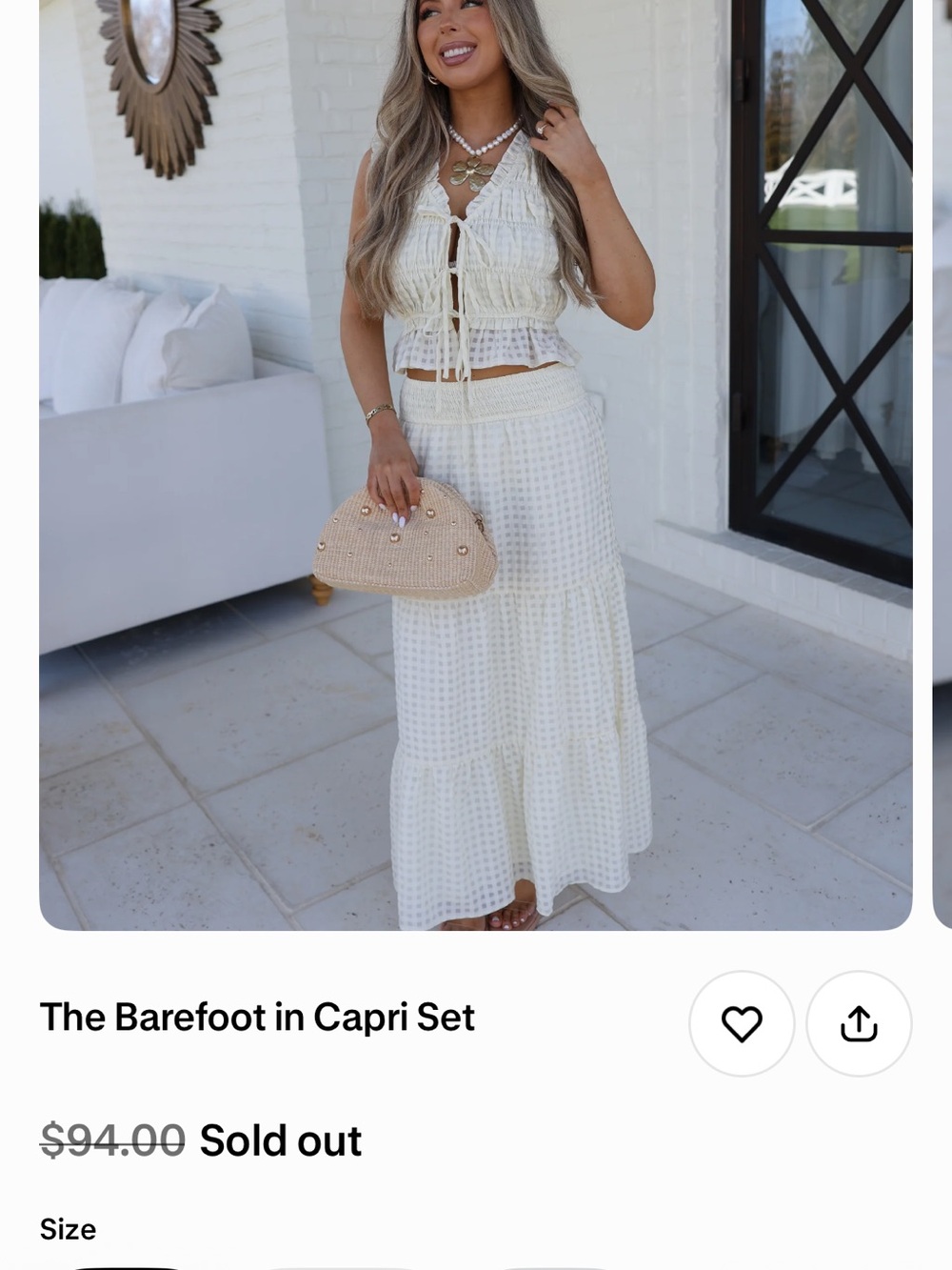 Women's Cream Set